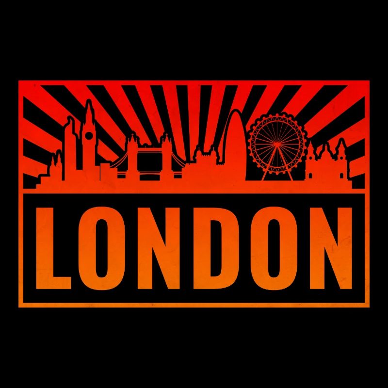 Coucher de soleil de la Skyline de Londres