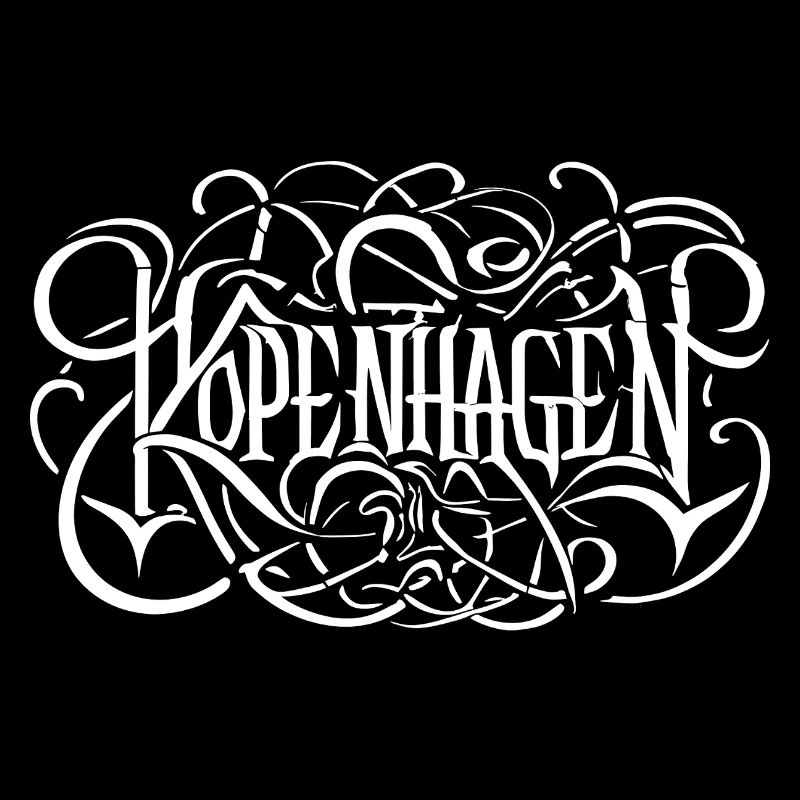 Copenhagen Heavy Metal Headbanger Typography