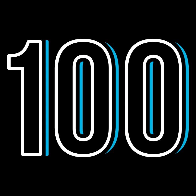 Nummer 100 - Einhundert - Hundert