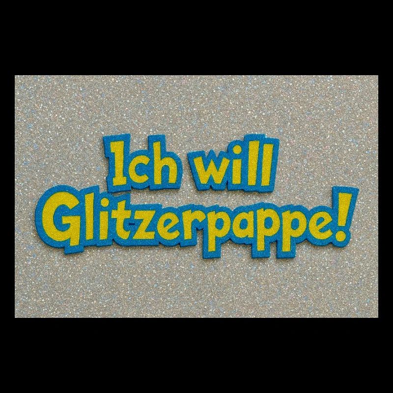 Ich will Glitzerpappe!
