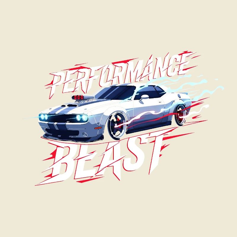 Conception de performance de muscle car
