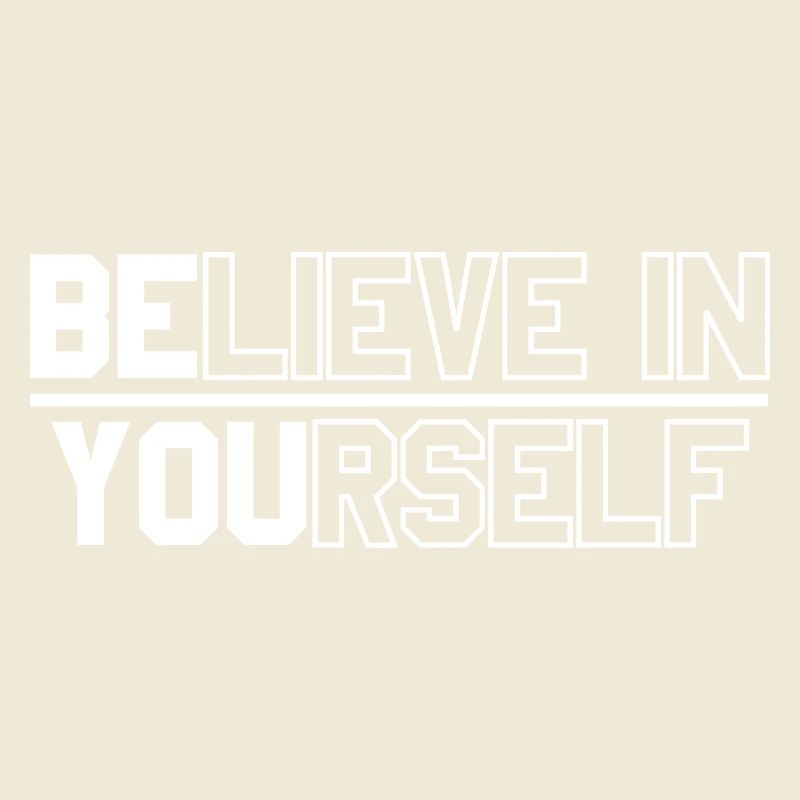 Motivational text design for self-confidence