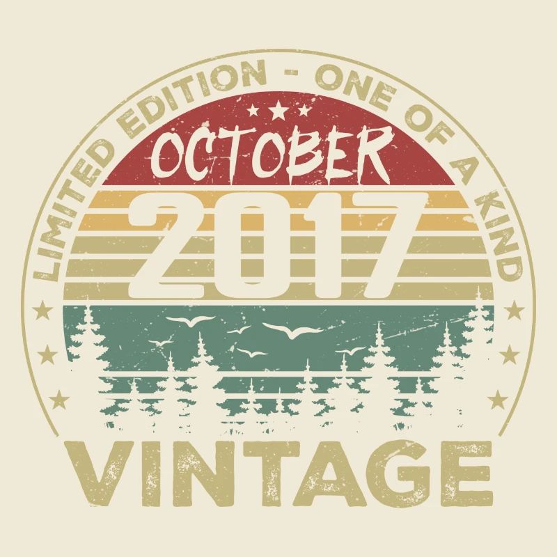 Vintage Anniversary Made in October 2017