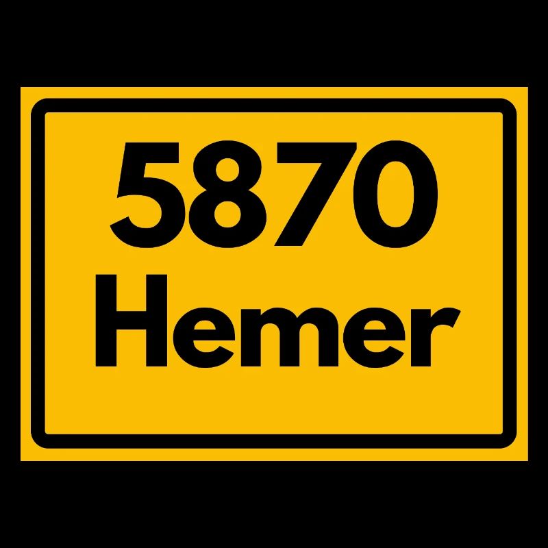 ALTE POSTLEITZAHL PLZ RETRO 5870 HEMER