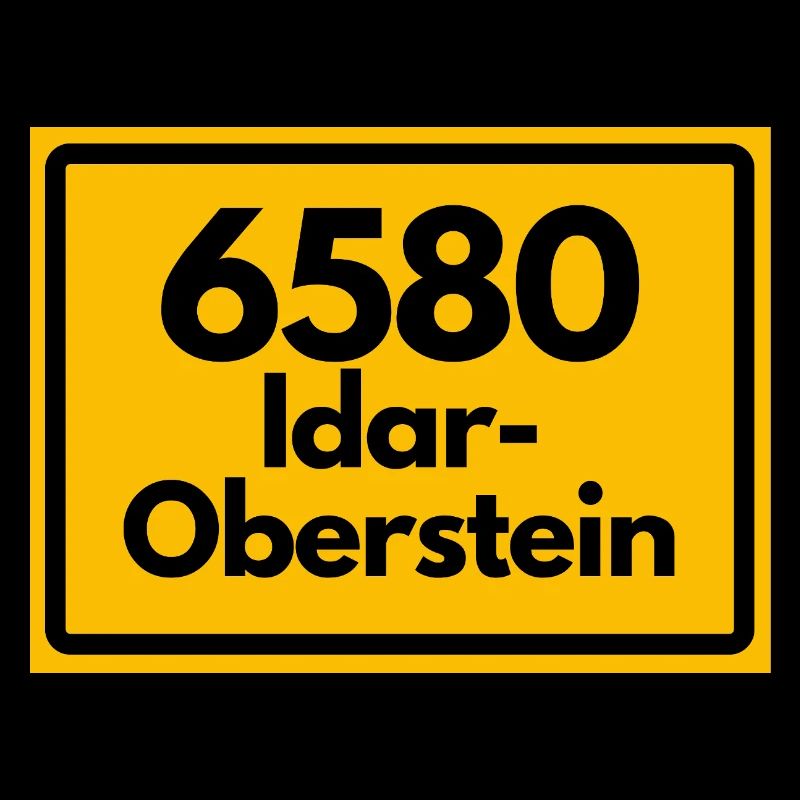ALTE POSTLEITZAHL PLZ RETRO 6580 IDAR-OBERSTEIN