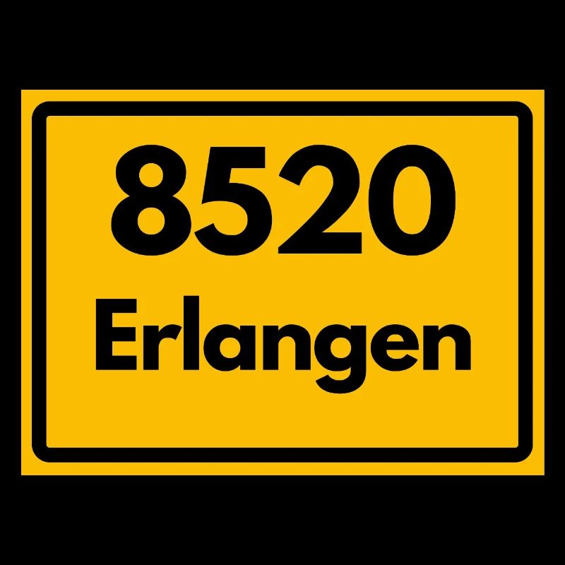 ALTE POSTLEITZAHL PLZ RETRO 8520 ERLANGEN HEIMAT