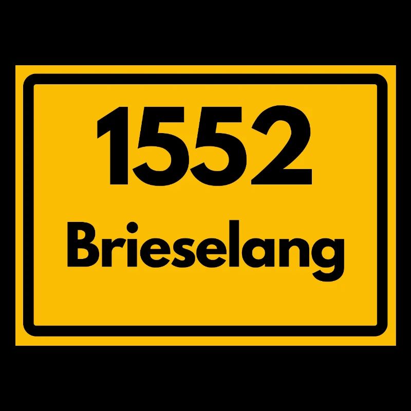 OLD POSTCODE 1552 BRIESELANG BRANDENBURG DDR
