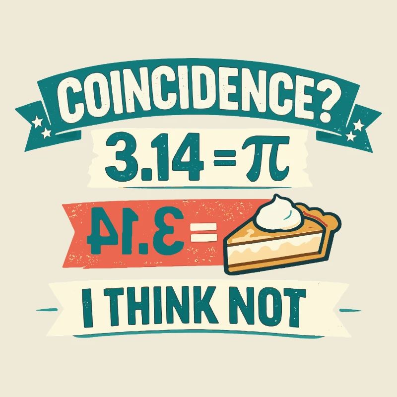 Pi Day Coincidence I Think Not Math Cake Design