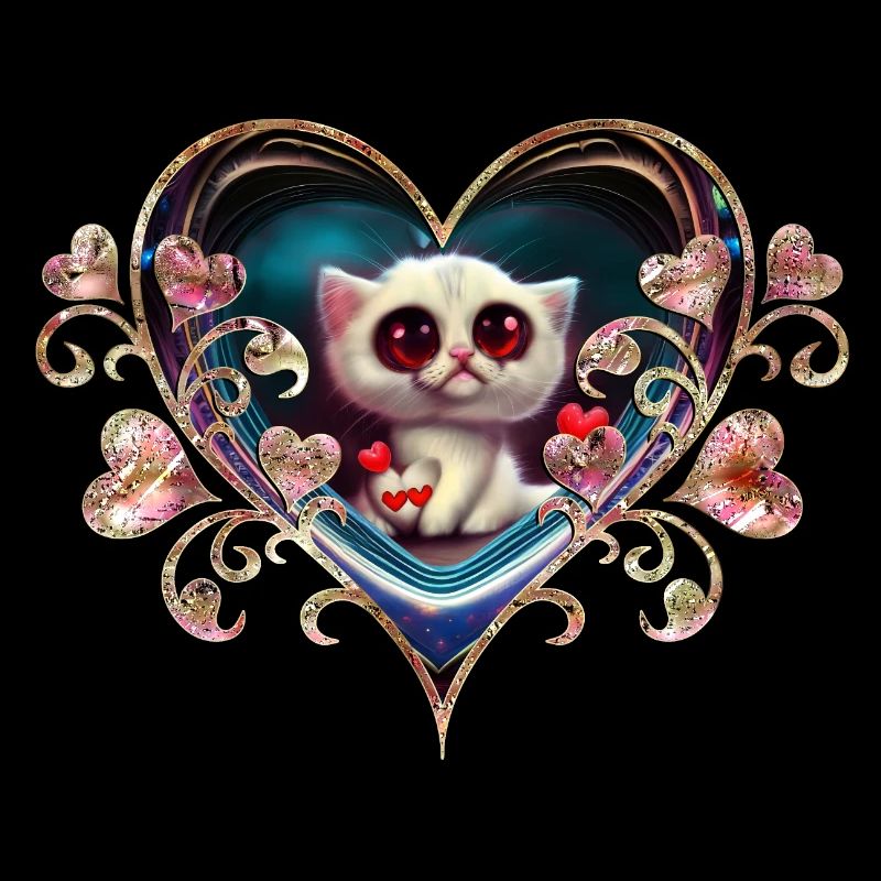 Chaton de la Saint-Valentin