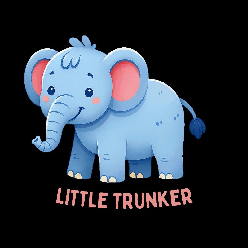 Éléphant aux oreilles roses