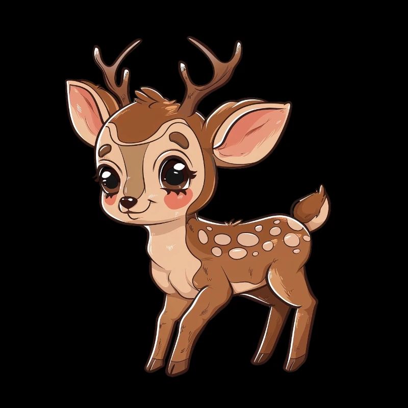 Cute fawn with sparkling eyes