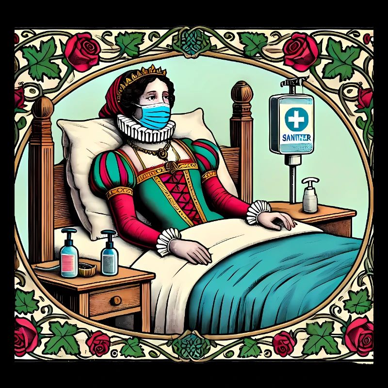 Funny Medieval Princess in Quarantine