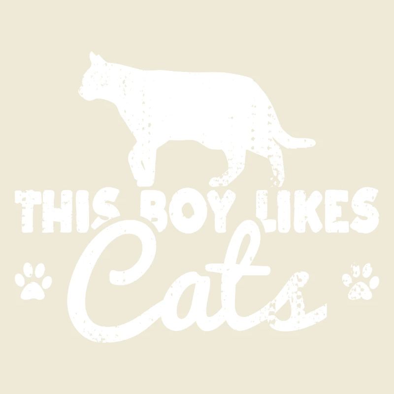 Ce garçon aime les chats