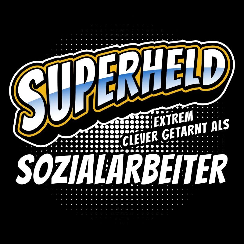 Superheld, clever getarnt als Sozialarbeiter