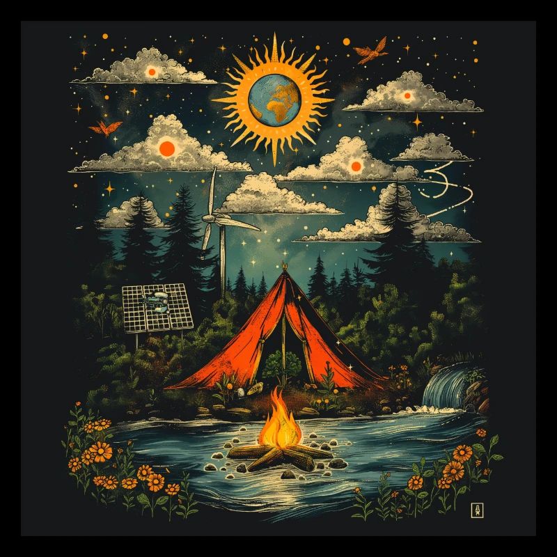 Camping à la belle étoile