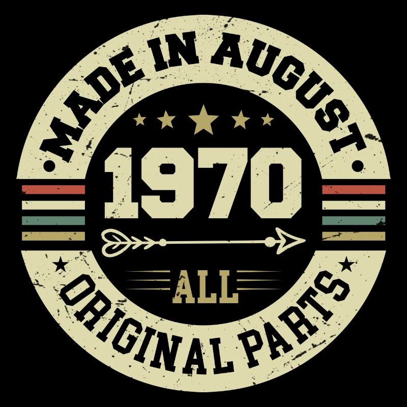 August 1970 Geburtstagsgeschenk August 1970 August