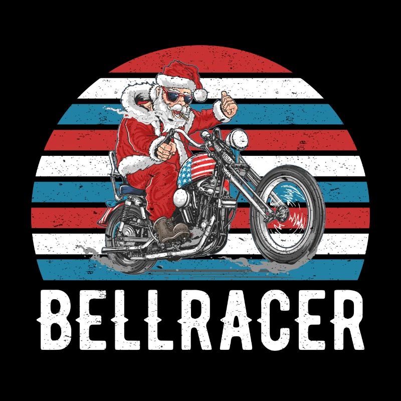 Biker Weihnachtsmann Geschenk Motorradfahrer