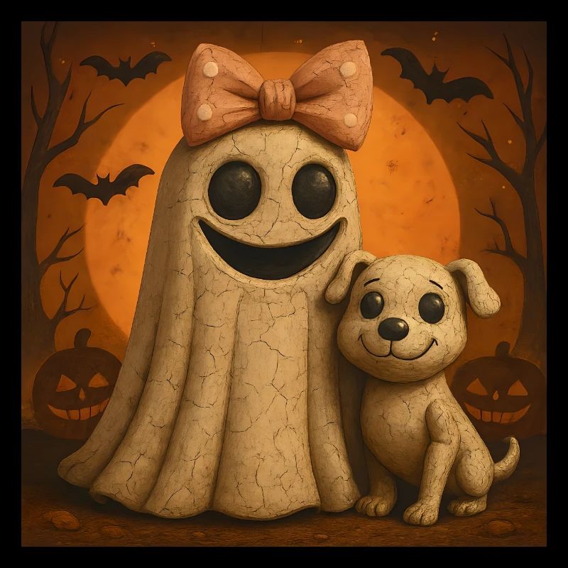 Halloween Pumpkin Spooky Ghosts Gift