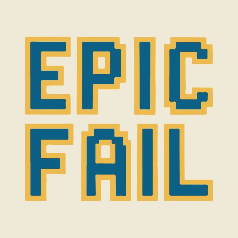 Échec épique - mème de jeu rétro 8 bits