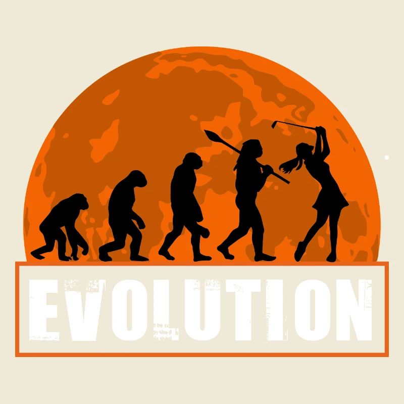 Évolution du golf, fille golfeuse Joueuse de golf cadeau