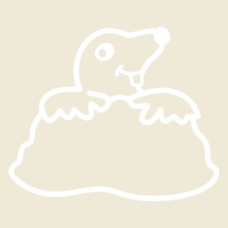 Mole - white contour