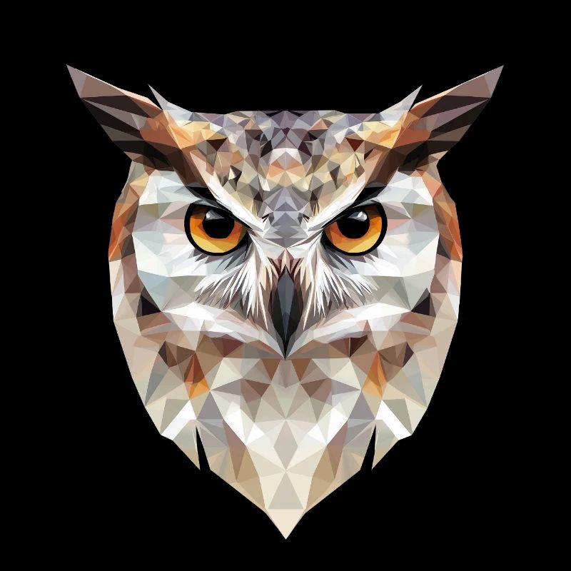 Low Poly Owl – un design moderne pour les petits malins