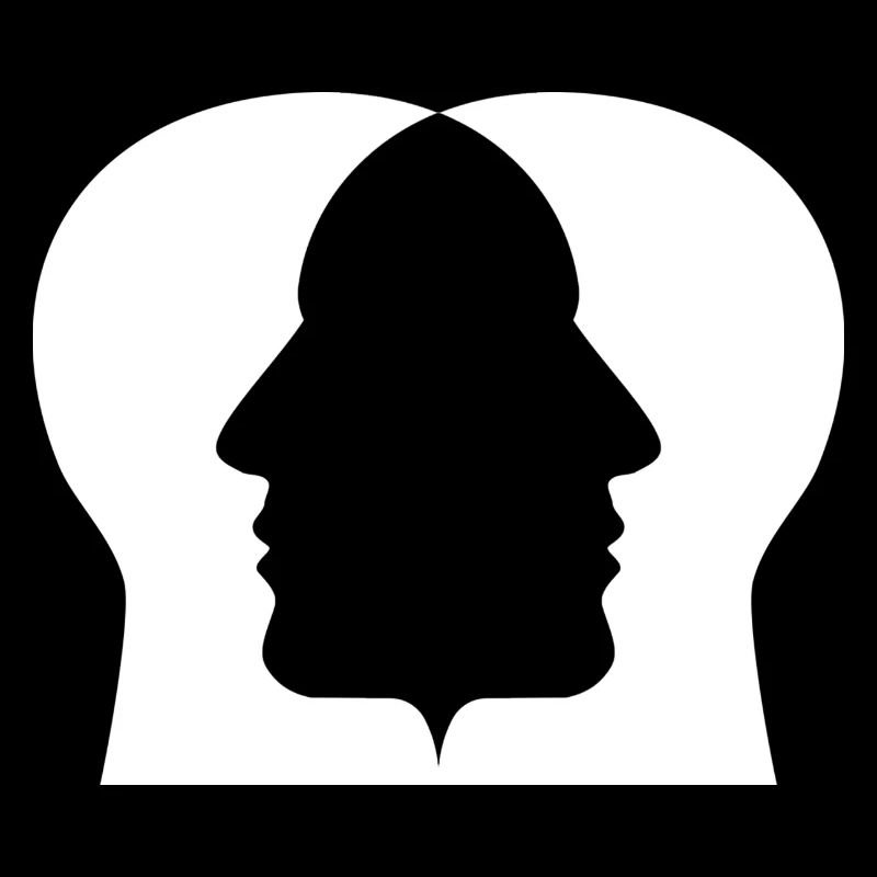 Silhouette double profil