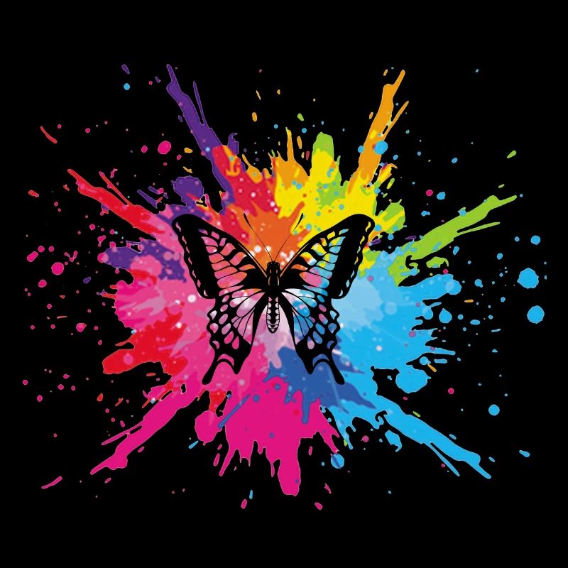 Papillon multicolore