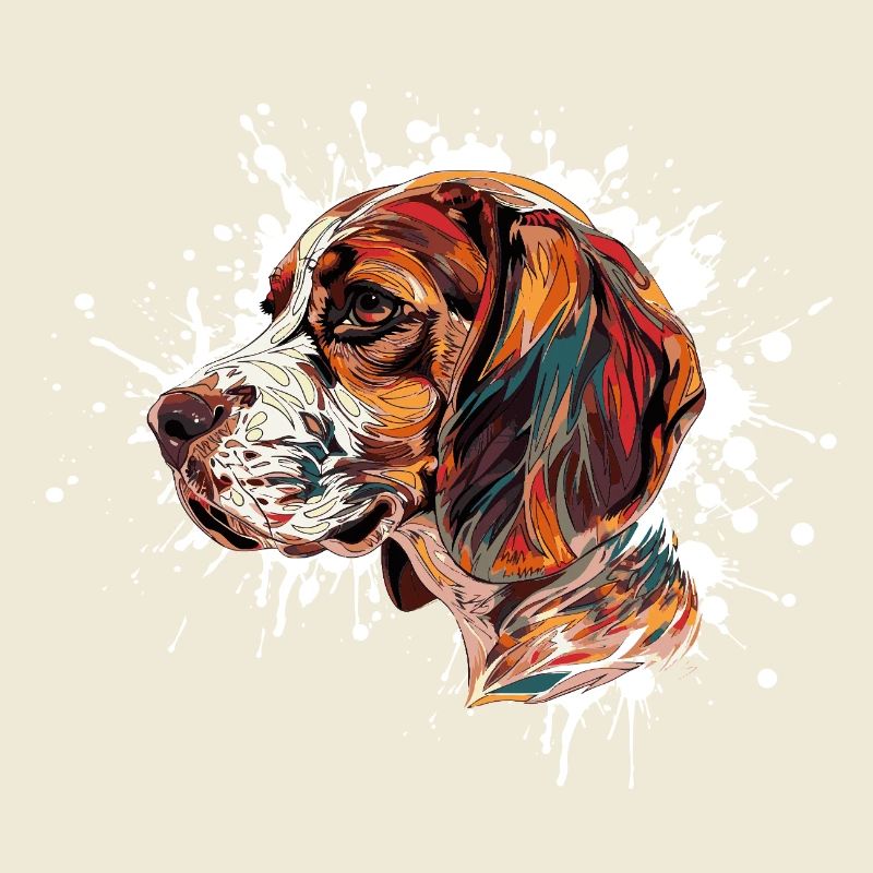 Explosion de couleurs Beagle