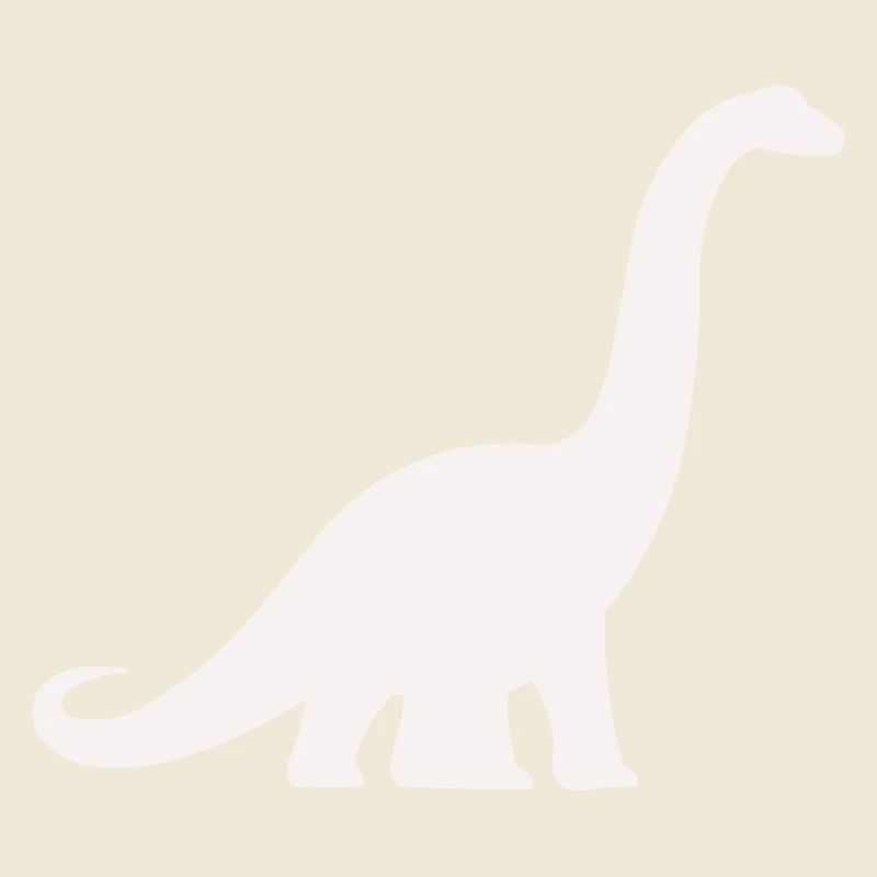 Silhouette de dinosaure à long cou