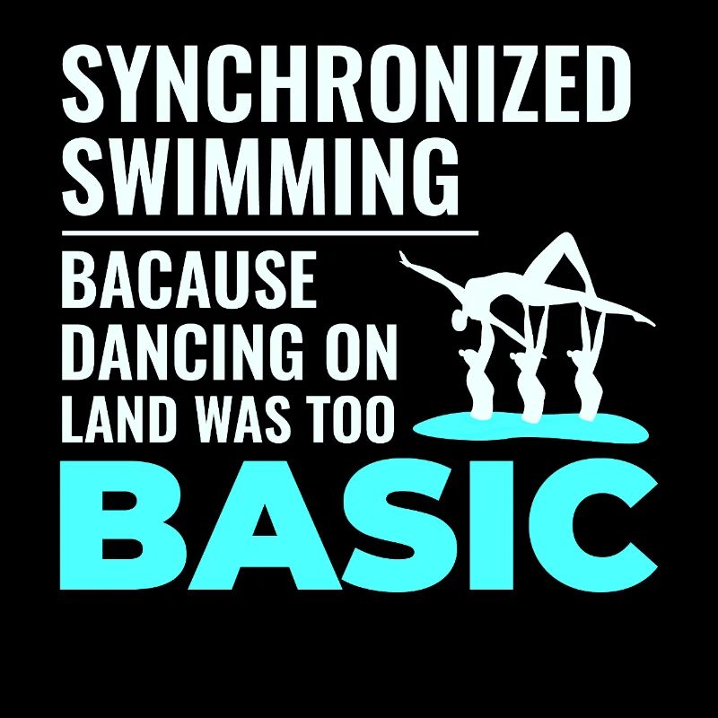Synchronized Swimming Dancing Basic Swimmer Humor