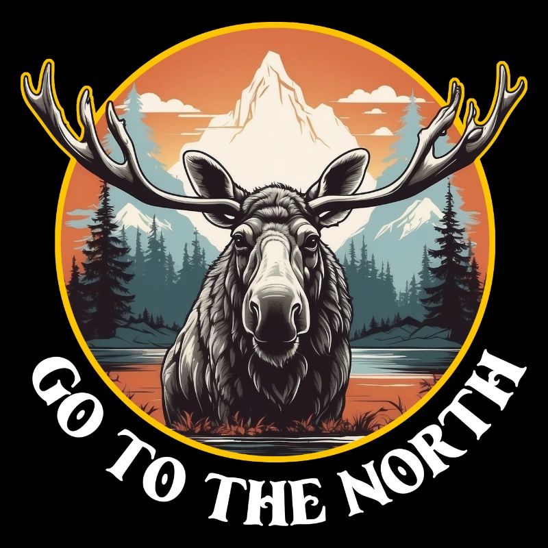 Gehe in den Norden Abenteuer Elch