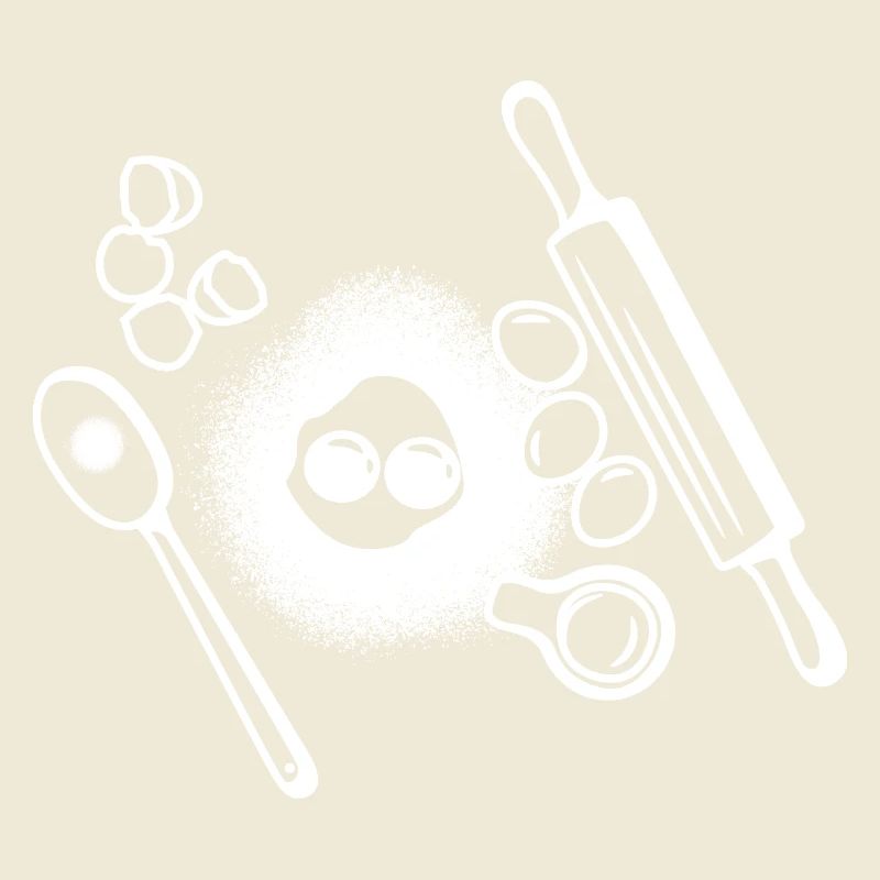 Baking Ingredients Drawing