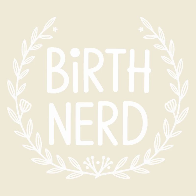 Nerd de la naissance avec une couronne de laurier