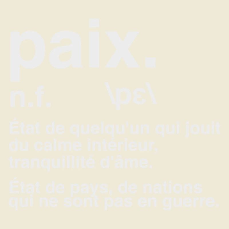 Friedensdefinitions-Wörterbuchstil