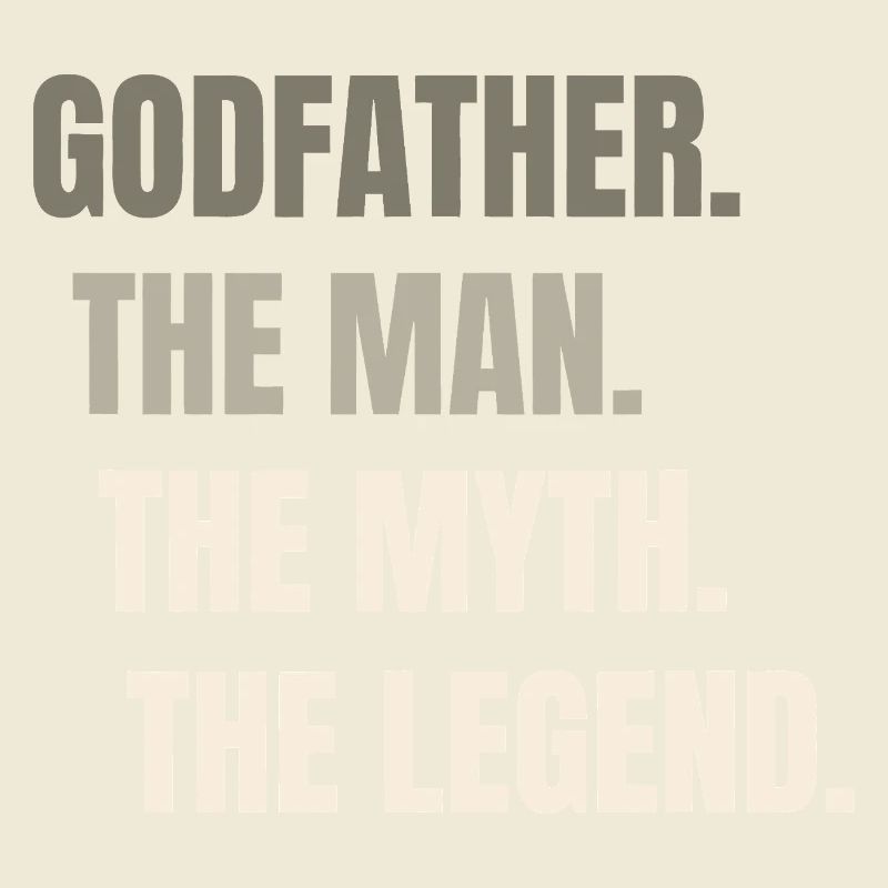 The Man Myth Legend — Bold Typography