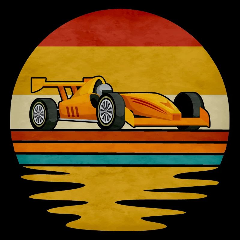 Formula Racing Retro Graphic