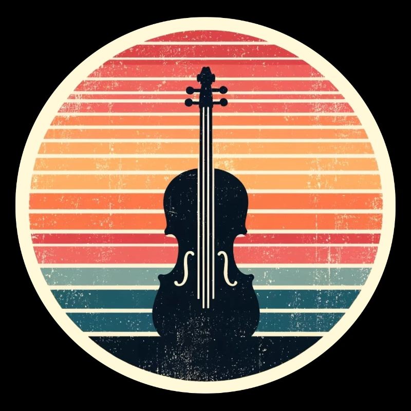 Violon Violon Violoniste Violoniste Cadeau Rétro