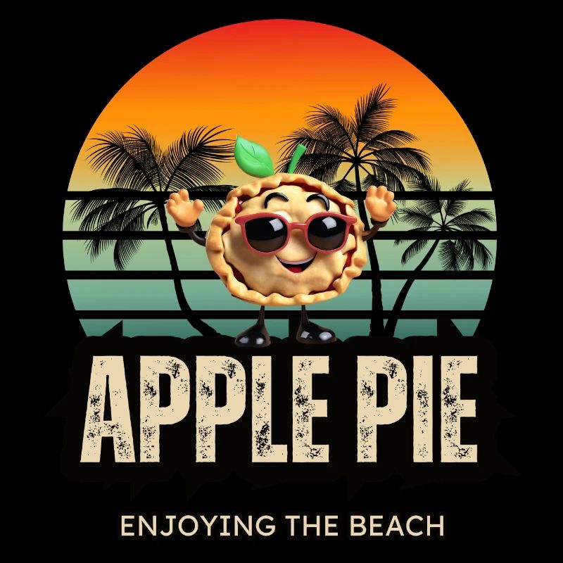 apple pie located on the beach
