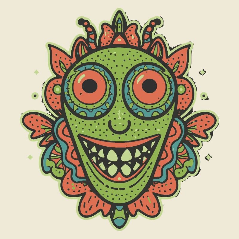 pastèque alien vintage