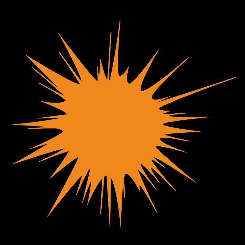 flash | explosion | Sun orange | Vectorgraphic