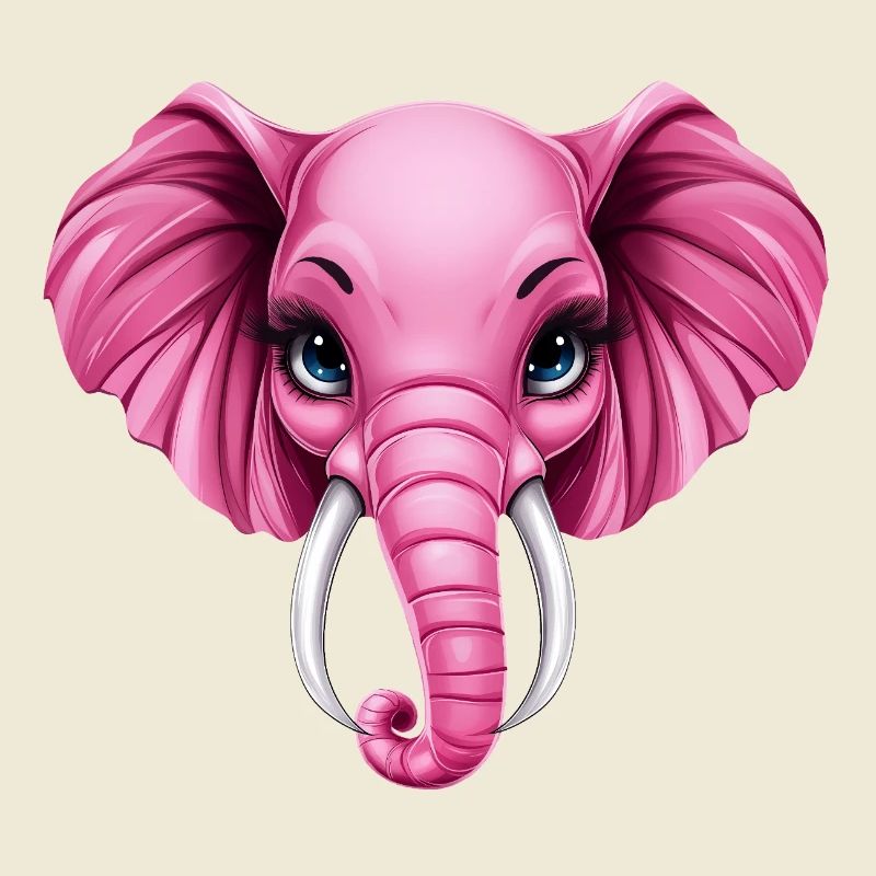 Mignon éléphant rose rose :)