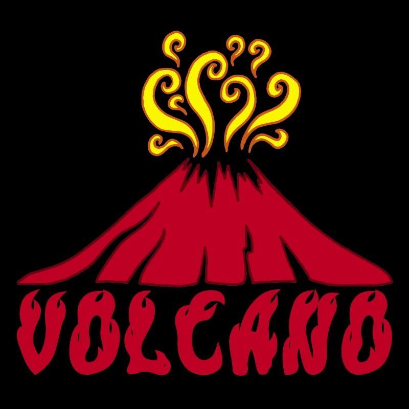 Erupting volcano