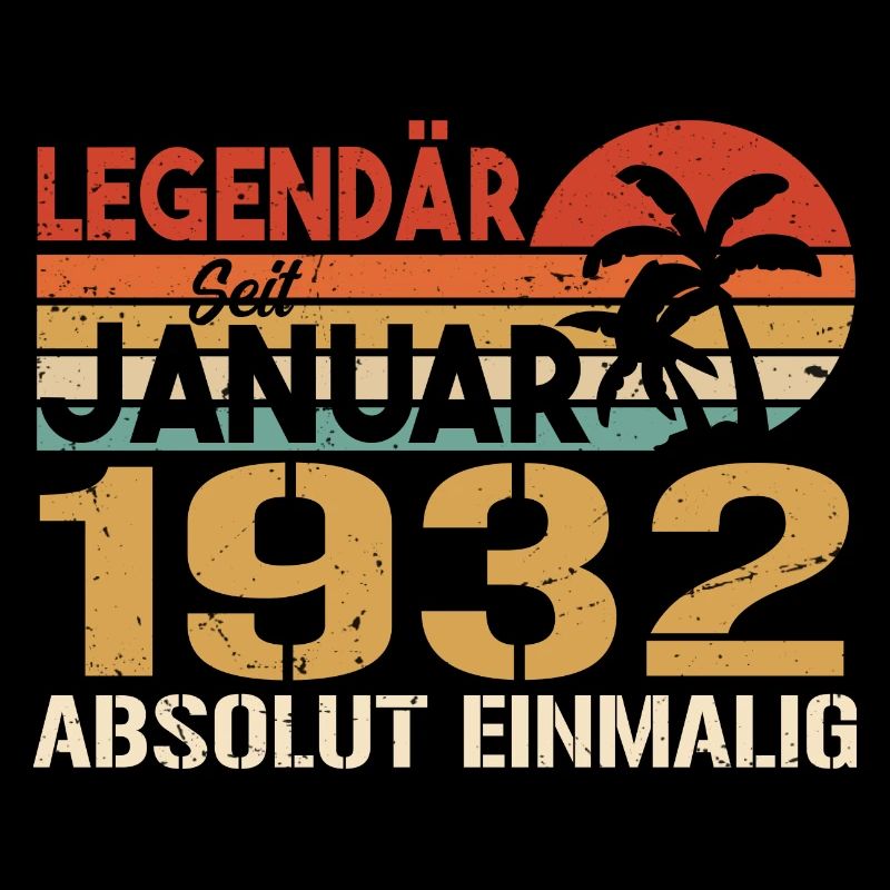 Geburtstagsgeschenk geboren im Januar 1932