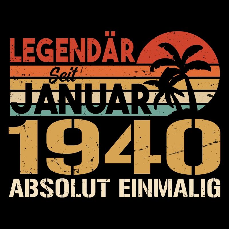Geburtstagsgeschenk geboren im Januar 1940