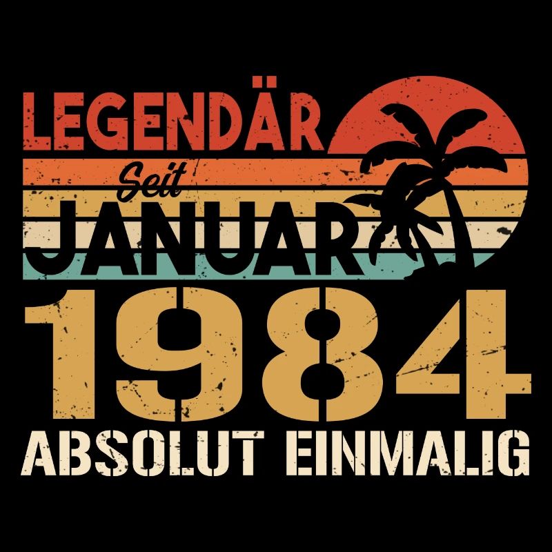 Geburtstagsgeschenk geboren im Januar 1984