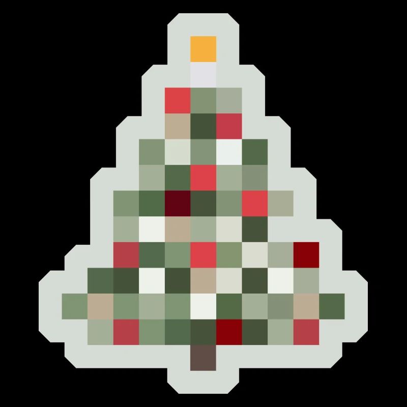 8-Bit Retro Tannenbaum Xmas