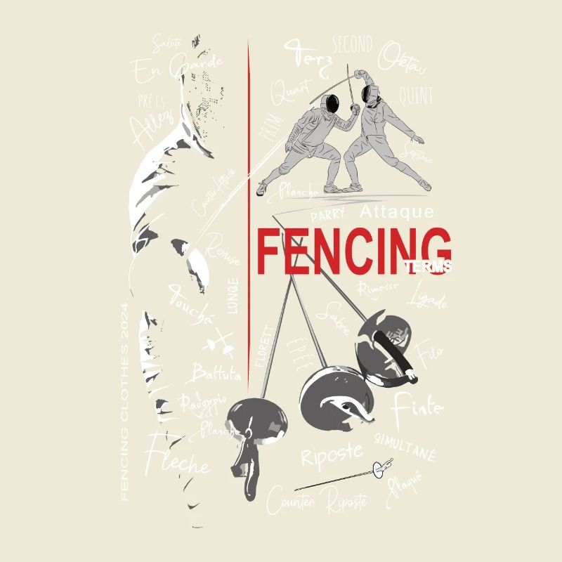 Fechten Begriffe Training Geschenk