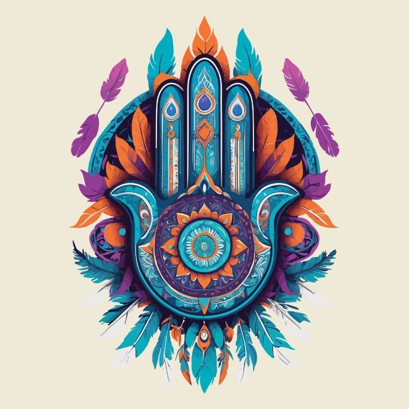 Hamsa Main Mandala Bohème Chic