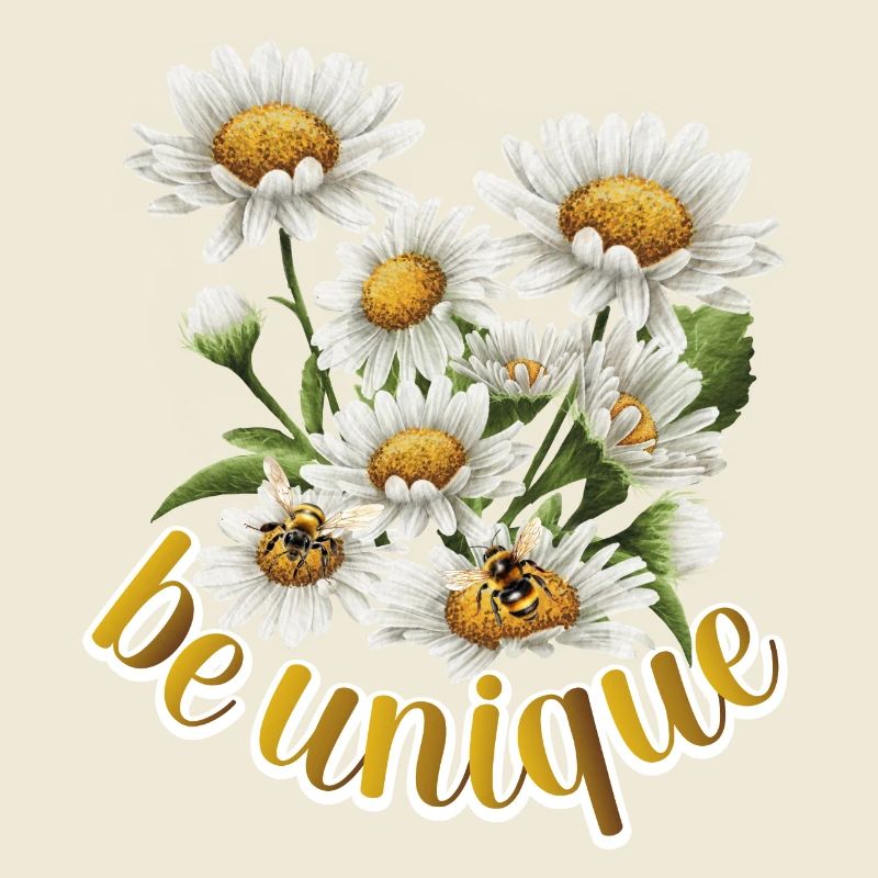 Sei einzigartig, Wiesenblume, Bienen